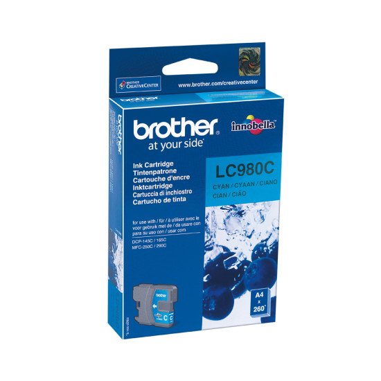 Brother LC-980C cartouche d'encre Original Cyan 1 pièce(s)