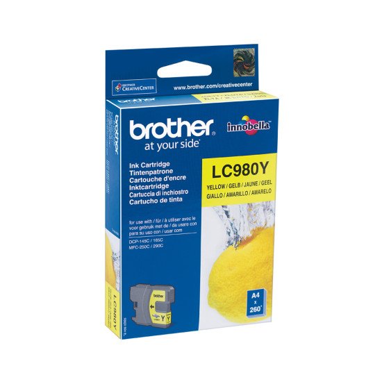 Brother LC-980Y cartouche d'encre Original Jaune 1 pièce(s)