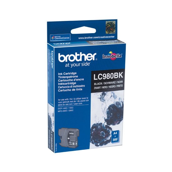 Brother LC-980BK cartouche d'encre Original Noir 1 pièce(s)