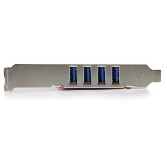 StarTech.com Carte contrôleur PCI à 4 ports USB 3.0 SuperSpeed - Adaptateur PCI avec alimentation SATA / SP4 StarTech.com Carte contrôleur PCI à 4 ports USB 3.0 SuperSpeed - Adaptateur PCI avec alimentation SATA / SP4