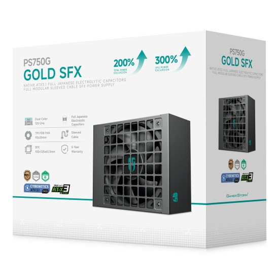 Gamer Storm PS750G unité d'alimentation d'énergie 750 W 20+4 pin ATX ATX Noir