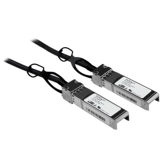 StarTech.com Câble réseau passif SFP+ 10 GbE à connexion directe twinax en cuivre de 1 m compatible Cisco SFP-H10GB-CU1M