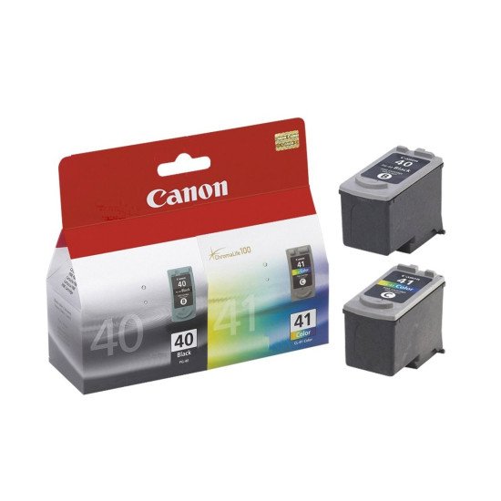 Canon PG-40 / CL-41 Pack de 2 cartouches / noir cyan magenta jaune.