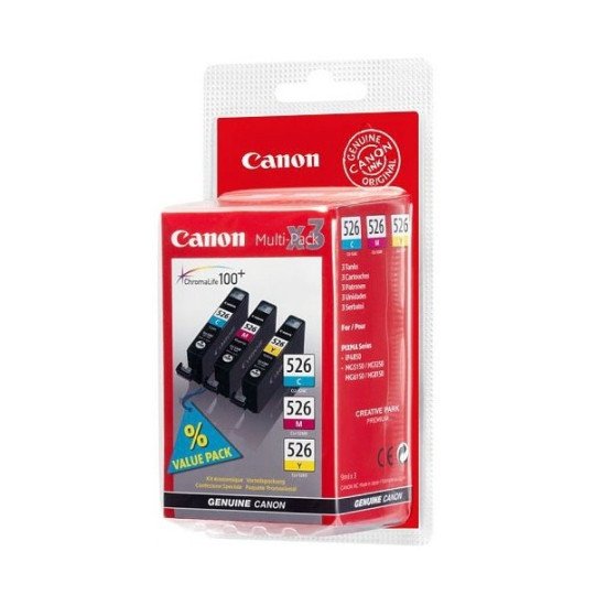 Canon CLI-526 Cartouche encre / Cyan, Magenta, Jaune Canon CLI-526 Cartouche encre / Cyan, Magenta, Jaune