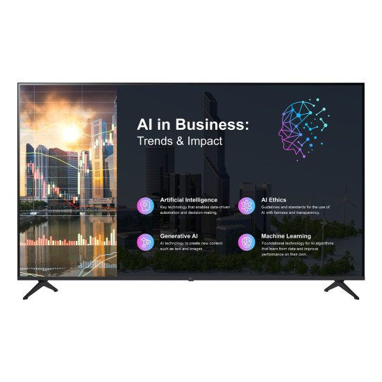 LG 50PK640S Écran plat de signalisation numérique 127 cm (50") LED 260 cd/m² 4K Ultra HD Noir Intégré dans le processeur WebOS 16/7