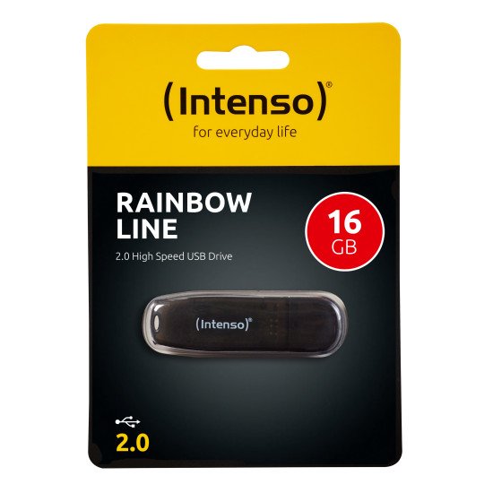 Intenso Rainbow Line clé USB 16 Go USB Type-A 2.0 Noir