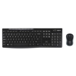 Logitech MK270 clavier RF sans fil QWERTY Pannordique Noir