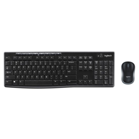 Logitech MK270 clavier RF sans fil QWERTY Pannordique Noir