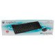 Logitech LGT-MK270 ensemble clavier et souris sans fil Noir QWERTY US Int