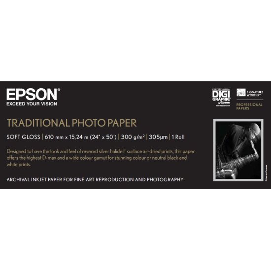 Epson Pap Photo Traditionnel 300g 24" x 15m