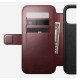 Nomad Modern Leather Folio coque de protection pour téléphones portables 16 cm (6.3") Housse Bourgogne