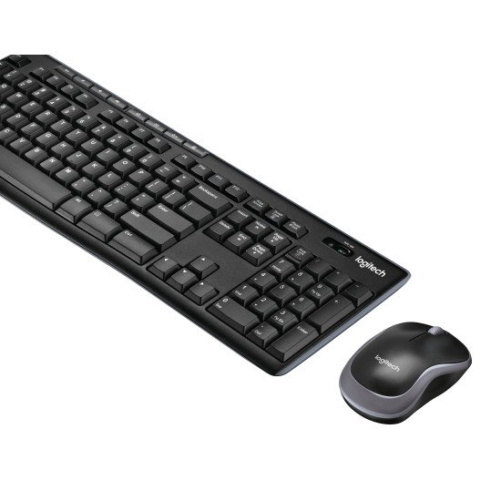 Logitech MK270 clavier RF sans fil QWERTY Espagne Noir