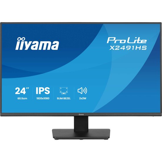 iiyama ProLite X2491HS-B1 écran PC 60,5 cm (23.8") 1920 x 1080 pixels Full HD LCD Noir