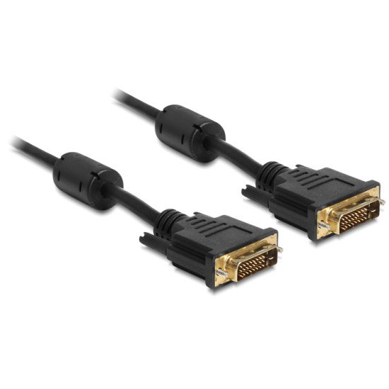 DeLOCK 83189 câble DVI 1 m DVI-D Noir