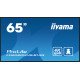 iiyama PROLITE 165,1 cm (65") LED Wifi 500 cd/m² 4K Ultra HD Noir Intégré dans le processeur Android 11 24/7