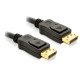 DeLOCK Cable DisplayPort 1.2 male > DisplayPort male 4K 1 m Noir