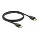 DeLOCK Cable DisplayPort 1.2 male > DisplayPort male 4K 1 m Noir