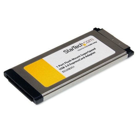 StarTech.com Carte Adaptateur ExpressCard vers 1 Port USB 3.0 avec Support UASP