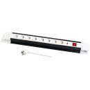LogiLink LPS207 multiprise 3 m 8 sortie(s) CA Noir, Blanc