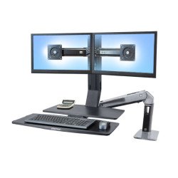 Ergotron WorkFit -A, Dual 55,9 cm (22") Noir