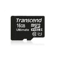 Transcend 16GB microSDHC Class 10 UHS-I (Ultimate) mémoire flash 16 Go Classe 10 MLC Transcend 16GB microSDHC Class 10 UHS-I (Ultimate) mémoire flash 16 Go Classe 10 MLC