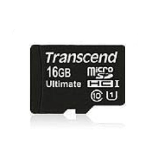 Transcend 16GB microSDHC Class 10 UHS-I (Ultimate) mémoire flash 16 Go Classe 10 MLC