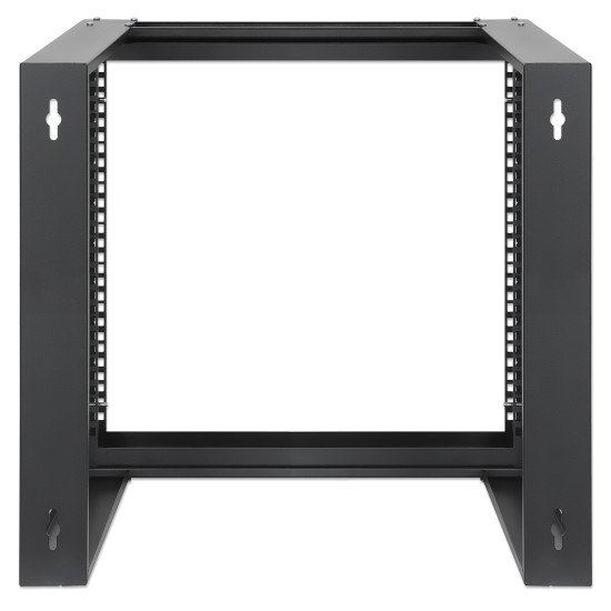 Intellinet Rack réseau mural ouvert 19", 9U, cadre pivotant frontal, montage 2 montants, profondeur 450 mm, livré à plat, noir RAL 9004