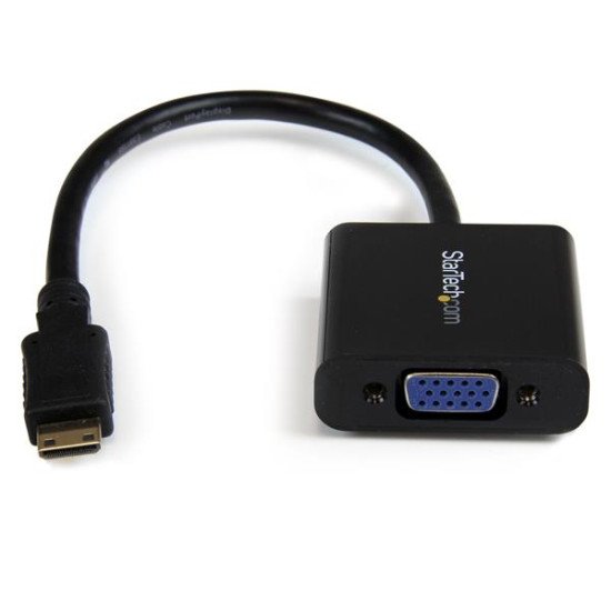 StarTech.com Adaptateur convertisseur Mini HDMI vers VGA pour caméra numérique à images fixes ou vidéo - 1920 x 1080