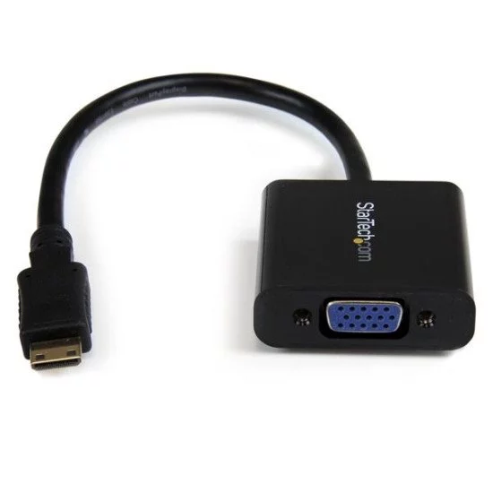 StarTech.com Adaptateur convertisseur Mini HDMI vers VGA pour caméra numérique à images fixes ou vidéo - 1920 x 1080 StarTech.com Adaptateur convertisseur Mini HDMI vers VGA pour caméra numérique à images fixes ou vidéo - 1920 x 1080