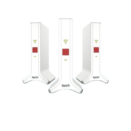 FRITZ!Repeater Mesh Set 4200 Répéteur réseau 4200 Mbit/s Rouge, Blanc FRITZ!Repeater Mesh Set 4200 Répéteur réseau 4200 Mbit/s Rouge, Blanc