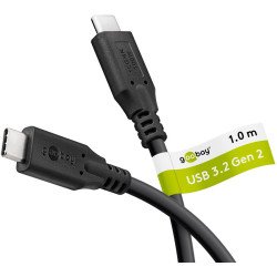 Goobay 74200 câble USB USB 3.2 Gen 1 (3.1 Gen 1) 1 m USB C Noir Goobay 74200 câble USB USB 3.2 Gen 1 (3.1 Gen 1) 1 m USB C Noir