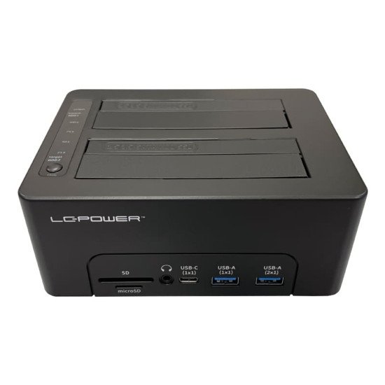 LC-Power LC-DOCK-C-MULTI-HUB Station d'accueil de disques de stockage USB 3.2 Gen 2 (3.1 Gen 2) Type-C Noir LC-Power LC-DOCK-C-MULTI-HUB Station d'accueil de disques de stockage USB 3.2 Gen 2 (3.1 Gen 2) Type-C Noir