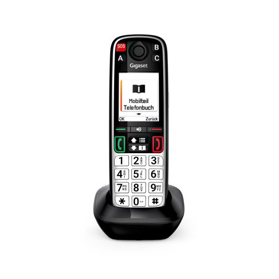 Gigaset EASY 500HX Téléphone analog/dect Identification de l'appelant Noir, Argent