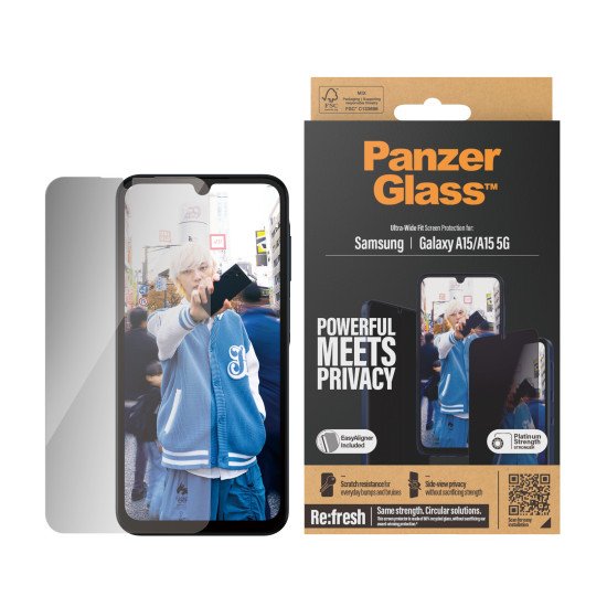 PanzerGlass Privacy Samsung New A14 A14 5G UWF Protection d'écran transparent 1 pièce(s)