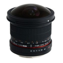 Samyang 8mm f/3.5 Asph IF MC Fisheye CSII DH SLR Objectif large "fish eye" Noir Samyang 8mm f/3.5 Asph IF MC Fisheye CSII DH SLR Objectif large "fish eye" Noir
