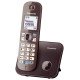 Panasonic KX-TG6811GA téléphone Téléphone DECT Identification de l'appelant Marron