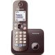 Panasonic KX-TG6811GA téléphone Téléphone DECT Identification de l'appelant Marron