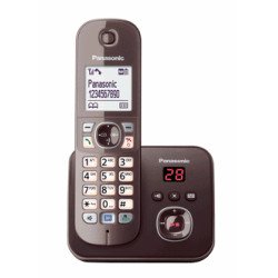 Panasonic KX-TG6821GA téléphone Téléphone DECT Identification de l'appelant Marron