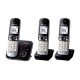 Panasonic KX-TG6823GB téléphone Téléphone DECT Identification de l'appelant Noir, Argent