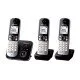 Panasonic KX-TG6823GB téléphone Téléphone DECT Identification de l'appelant Noir, Argent Panasonic KX-TG6823GB téléphone Téléphone DECT Identification de l'appelant Noir, Argent
