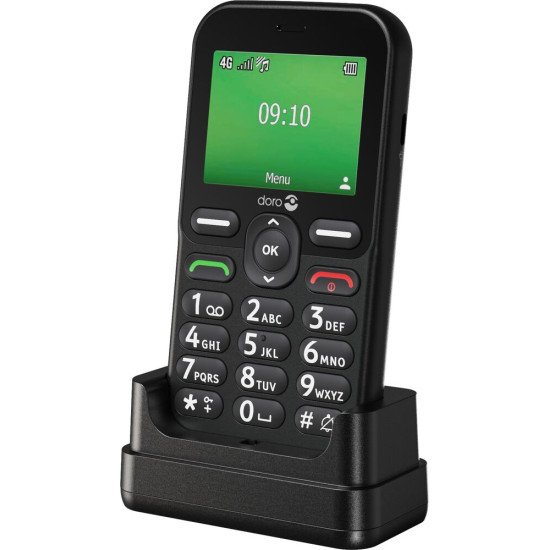 Doro Leva E10 6,1 cm (2.4") 118,9 g Noir Téléphone pour seniors