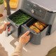 Ninja DZ400EU friteuse Double 9,5 L Autonome 2470 W Friteuse d'air chaud Gris Ninja DZ400EU friteuse Double 9,5 L Autonome 2470 W Friteuse d'air chaud Gris