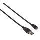 Hama USB 2.0 Cable, 1.8m câble USB 1,8 m USB A Noir