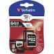 Verbatim Premium mémoire flash 64 Go MicroSDXC Classe 10