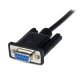 StarTech.com Câble Null Modem Croisé Série RS232 DB9 2 m - Noir