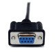 StarTech.com Câble Null Modem Croisé Série RS232 DB9 2 m - Noir