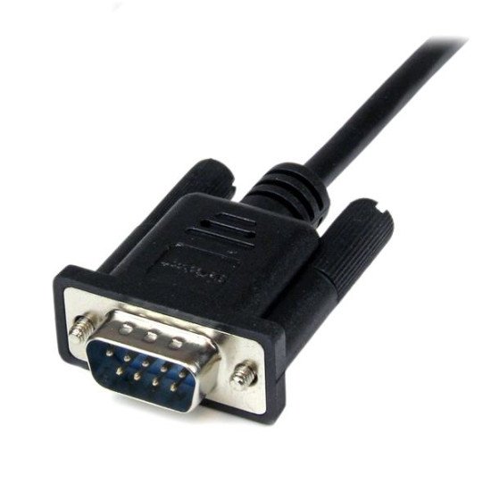 StarTech.com Câble Null Modem Croisé Série RS232 DB9 2 m - Noir