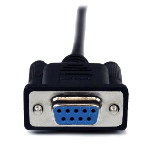 StarTech.com Câble Null Modem Croisé Série RS232 DB9 1 m - Noir