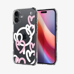 Spigen Ultra Hybrid (MagFit) coque de protection pour téléphones portables 15,5 cm (6.1") Housse Rose, Transparent, Blanc