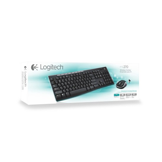 Logitech MK270 clavier sans fil QWERTY US Noir